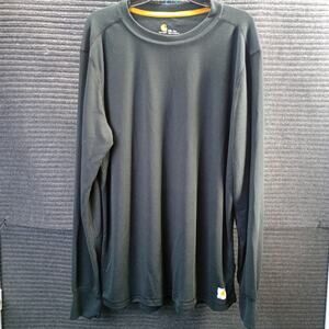 Carhartt Force Men Tall 2XL Thermal Long Sleeve Shirt Gray
